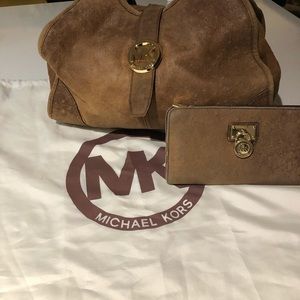 Michael Kors Ostrich Leather Bag and Wallet